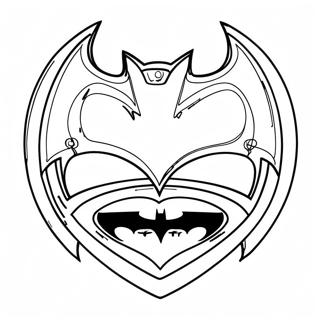 Logo Ni Batman Mga Pahina Ng Kulay