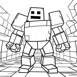 Iron Golem Minecraft Mga Pahina Ng Kulay