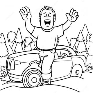 Dinamiko Na Pahina Ng Kulay Ng Eksena Ng Aksyon Ng Hari Ng Burol 133830 66039