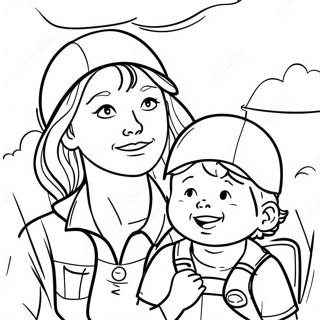 Mapangahas Na Nanay At Anak Na Pahina Ng Kulay 134112-66248