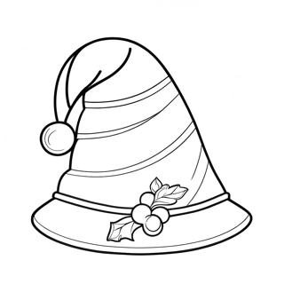 Pahina Ng Kulay Na May Sombrero Ng Pasko 134212-66322