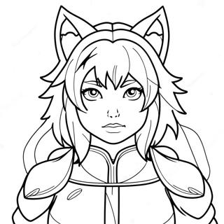 Pahina Ng Kulay Na May Matinding Wolf Girl Anime 134239 66349