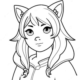 Pahina Ng Kulay Na May Matinding Wolf Girl Anime 134239 66352