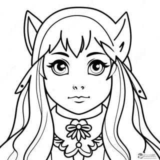 Pahina Ng Kulay Na May Mahiwagang Wolf Girl Anime 134241 66359