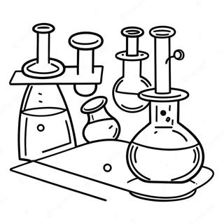Pahina Ng Kulay Na May Makulay Na Chemistry Lab 134265 66370