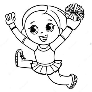Pahina Ng Kulay Ng Cheerleader Na Nagsasagawa Ng Stunt 134289-66386