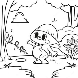 Pahina Ng Kulay Ng Mapangahas Na Eksena Ng Garten Ng Ban Ban 4 134315-66409