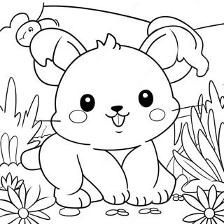 Pahina Ng Kulay Ng Nakakatawang Mga Kaibigang Hayop Ng Garten Ng Ban Ban 4 134316-66413