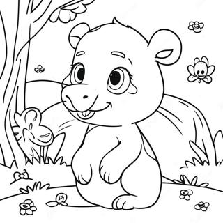 Pahina Ng Kulay Ng Nakakatawang Mga Kaibigang Hayop Ng Garten Ng Ban Ban 4 134316-66414