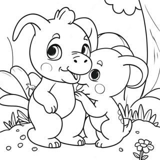 Pahina Ng Kulay Ng Nakakatawang Mga Kaibigang Hayop Ng Garten Ng Ban Ban 4 134316-66416