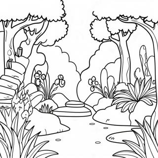 Pahina Ng Kulay Ng Mahiwagang Tanawin Ng Garten Ng Ban Ban 4 134317-66419