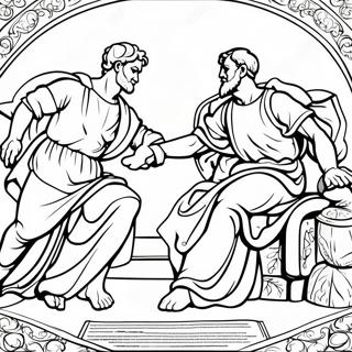 Makulay Na Pahina Ng Kulay Ng Sining Ng Sistine Chapel 134366-66449