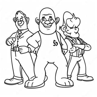 Kapana Panabik Na Mga Tauhan Ng Universal Studios Coloring Page 134518-66565