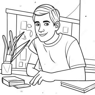 Sikat Na Youtuber Sa Aksyon Na Pahina Ng Kulay 134957-66909