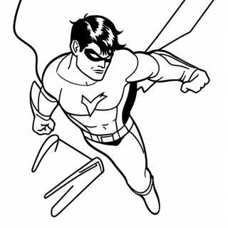 Pahina Ng Kulay Ng Nightwing Na Lumilipad Na Bayani 135136-67045