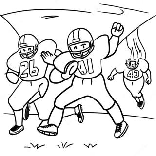 Pahina Ng Kulay Ng Kapana Panabik Na Eksena Ng Laro Ng Football 135417 67272