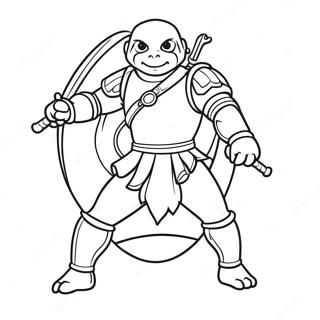 Raphael Sa Isang Posisyon Ng Laban Na Pahina Ng Kulay 135546 67375