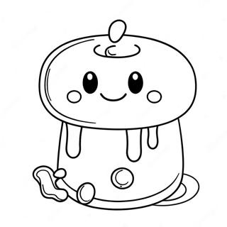 Masayang Marshmallow Na May Naka Ngiting Mukha Pahina Ng Kulay 135752-67533