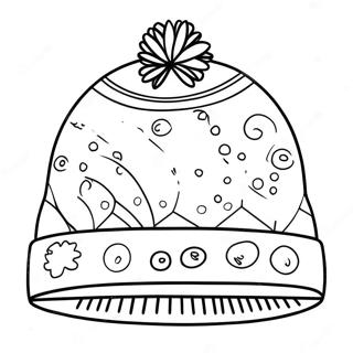 Makulay Na Sombrero Sa Taglamig Pahina Ng Kulay 135777 67550