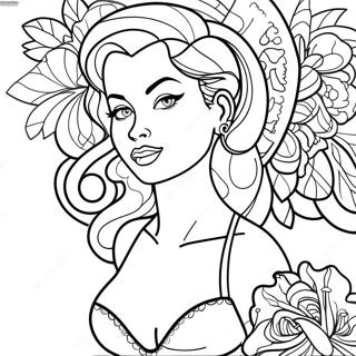 Tattoo Pin Up Girl Pahina Ng Kulay 135801-67562