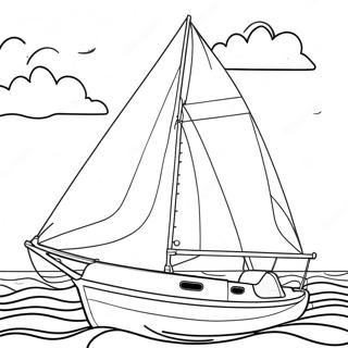 Pahina Ng Kulay Ng Sailboat 135827-67582