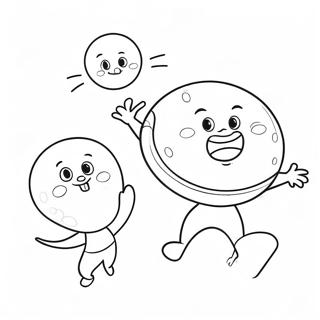 Pahina Ng Kulay Na Bouncing Bubble Gum Characters 136673-68257