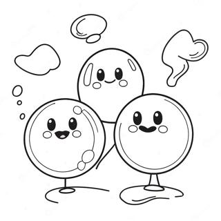 Pahina Ng Kulay Na Bouncing Bubble Gum Characters 136673-68258