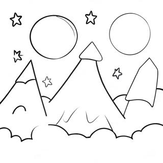 Pahina Ng Kulay Ng Moonlit Night Sky 137414-68978