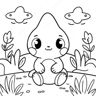 Cute Na Chao Sa Hardin Na Pahina Ng Kulay 137516 69055