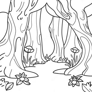 Misteryosong Gubat Na Pahina Ng Kulay 137697 69200