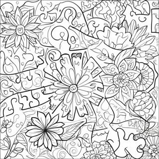 Makulay Na Pahina Ng Kulay Ng Jigsaw Puzzle 138183-69575