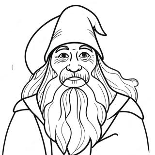 Pahina Ng Kulay Ng Matalinong Matandang Wizard Na May Mahabang Balbas 138261-69638