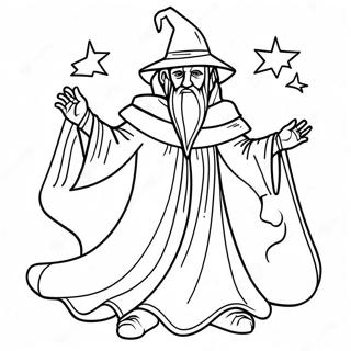 Misteryosong Madilim Na Wizard Na Naka Cloak Na Pahina Ng Kulay 138263-69645