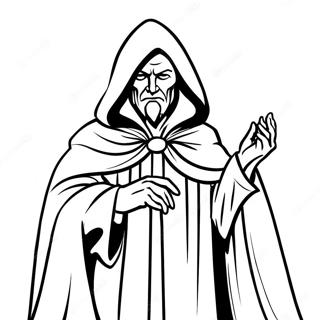 Misteryosong Madilim Na Wizard Na Naka Cloak Na Pahina Ng Kulay 138263-69647