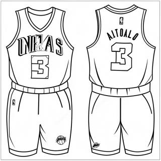 Makulay Na Pahina Ng Kulay Ng Nba Jersey 138286-69655