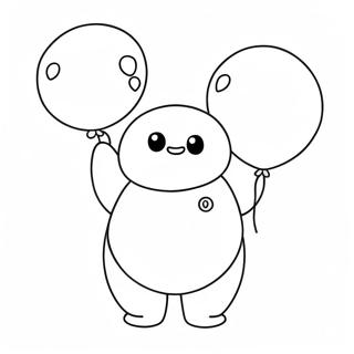 Cute Na Baymax Na May Lobo Na Pahina Ng Kulay 138439-69776