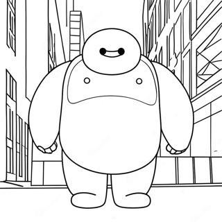 Baymax Sa Superhero Na Poses Na Pahina Ng Kulay 138440 69778