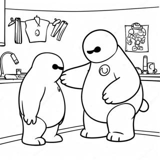 Baymax Na Tumulong Sa Kaibigan Na Pahina Ng Kulay 138441-69781