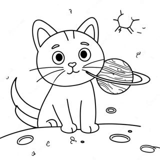 Pusa Sa Kalawakan Coloring Pages