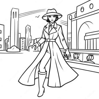 Carmen Sandiego Sa Isang Mysterious Na Lungsod Na Pahina Ng Kulay 139052-70254