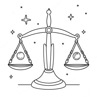 Artistikong Libra Constellation Na Pahina Ng Kulay 139337-70481