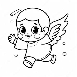 Maliit Na Anghel Na Lumilipad Na Pahina Ng Kulay 139415 70546