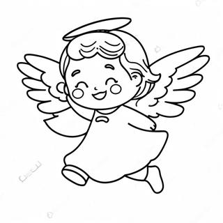 Maliit Na Anghel Na Lumilipad Na Pahina Ng Kulay 139415 70547