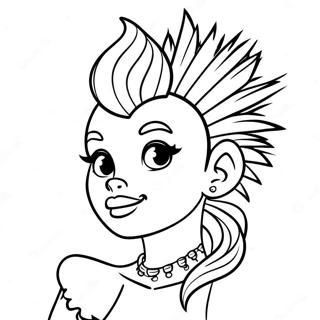 Punk Disney Prinsesa Coloring Pages