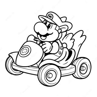 Pahina Ng Kulay Ng Mario Kart Bowser Sa Kart 14620-3189