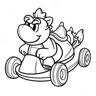 Pahina Ng Kulay Ng Mario Kart Bowser Sa Kart 14620-3190