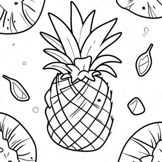 Tropikal Na Pinya Pahina Ng Kulay 15256 3338