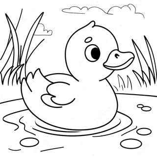 Masayang Bibe Sa Lawa Coloring Page 17087-3734