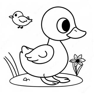 Nag Quack Na Bibe Kasama Ang Mga Kaibigan Coloring Page 17089-3741