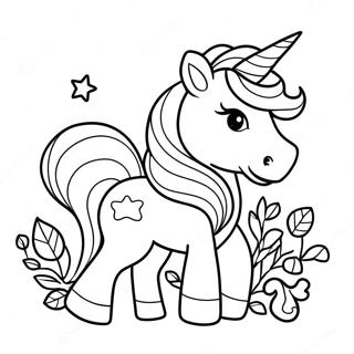 Kaakit Akit Na Sanggol Na Unicorn Coloring Page 17260-3769